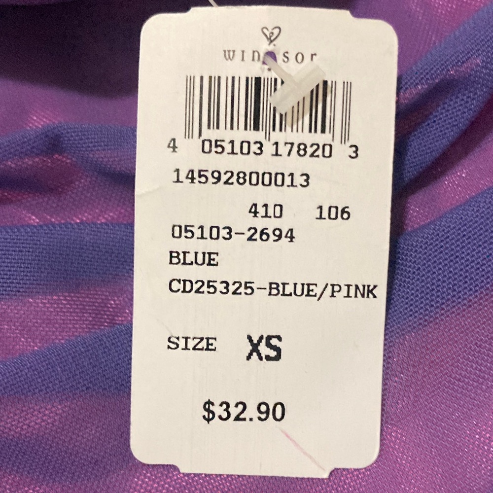 Windsor Vibrant Purple Dress with Pink Accents - Picture 4 of 4